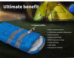 Mountview Sleeping Bag Single Bags Outdoor Camping Hiking Thermal -10℃ Tent Blue