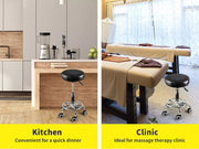 2x Levede Salon Stool Swivel Bar Stools Chairs Barber Lift Hairdressing Round