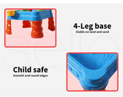 21pc Kids Sand Water Activity Play Table Child Fun Outdoor Sandpit Toys Set