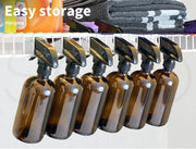 500ML Amber Glass Trigger Spray Bottle Essential Oil Aromatherapy Dispenser 4/6X