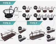Levede Plant Stand Outdoor Indoor Metal Flower Pots Rack Corner Planter Shelf