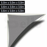 180/280 GSM Heavy Duty Shade Sail Sun Canopy Outdoor Triangle Square Rectangle