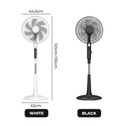 Spector Pedestal Fan 28 Speed Remote, Tilt & Oscillating Adjustable Height Timer