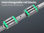 Traderight Linear Guide Rail 2PCS 800MM+ 4PCS HGH20CA Slider Block CNC