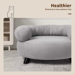 Pawz Pet Sofa Bed Elevated Dog Cat Warm Soft Lounge Couch Round Cushion Pillow