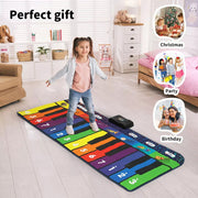 Bopeep Keyboard Playmat Kids Dance Music Mat Floor Piano Toys Carpet Education