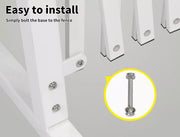 Garden Security Fence Gate Expandable Barrier Safety Aluminum Indoor Outdoor Pet