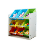 Levede Kids Toy Box Bookshelf Organiser Display Shelf Storage Rack Drawer Bins