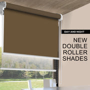 Roller Blinds Blackout Blockout Curtains Double Window Sunshade Mordern Shades