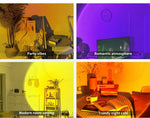 Emitto Rainbow Sunset Projection Lamp LED Modern Romantic USB Night Light Decor