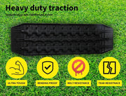Manan 2x 4WD Recovery Tracks Boards Car Recovery Kits Tools Sand Snow Grass 10T