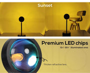 Emitto Rainbow Sunset Projection Lamp LED Modern Romantic USB Night Light Decor