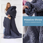 Dreamz Weighted Blanket 3KG 6.5KG 9KG Chunky Bulky Knit Throw Blanket Kids Adult