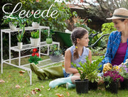 Levede Plant Stands Outdoor Indoor Metal Flower Pot 3 Garden Corner Shelf.