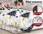 Santaco Throw Blanket Xmas Double Sided Warm Fleece Christmas Gift 200X150cm