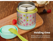 Braised beaker Kid Stainless Vacuum Insulated Food Jar Container Green 300ml