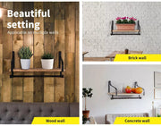 Levede Floating Shelf Brackets Wall Shelves Mount Display Rack Storage Hook