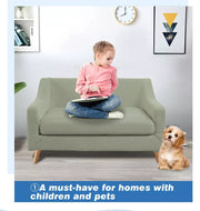 Couch Sofa Seat Covers Stretch Protectors Slipcovers 2 Seater Khaki