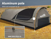 Mountview Double King Single Swag Camping Swags Canvas Dome Tent Hiking Grey