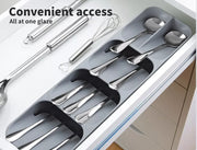 Kitchen Drawer Organiser Cutlery Tray Insert Cabinet Utensil Storage Box Holder