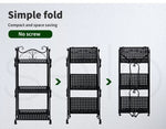 Levede Plant Stand 3 Tiers Outdoor Indoor Metal Flower Pots Rack Garden Shelf