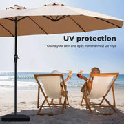 Centra Large Patio Umbrella Outdoor Garden Pool Market Base Stand Double-sided