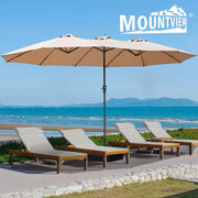 Centra Patio Umbrella Outdoor Base Stand Double-Sided Garden Pool Sun Block 4.5M