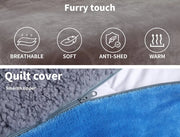 Warm Quilt Cover Set Doona Duvet Two-sided Teddy Bear Fleece Winter All Sizes