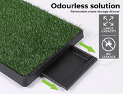 Pawz Grass Potty Training Indoor Dog Pet Portable Toilet Pad Tray Turf Mat Large