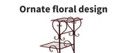 Levede Plant Stand Outdoor Indoor Metal Flower Pots Rack Corner Planter Shelf