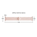 Replacement Stainless Steel Strap Band Clasp for Apple Watch /Sport ROSE GOLD