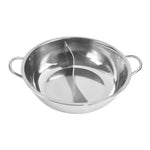 Toque 34cm Stainless Steel Twin Mandarin Duck Hot Pot Induction Cooker No Lid