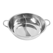 Toque 34cm Stainless Steel Twin Mandarin Duck Hot Pot Induction Cooker No Lid