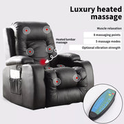 Levede Electric Massage Chairs Reclining Full Body Leather Lounge Sofa Heated