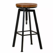 Levede 4x Bar Stools Industrial Kitchen Stool Wooden Barstools Swivel Chairs