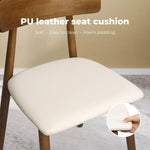Levede 2x Dining Chairs Kitchen Chair PU Leather Rubberwood Frame Cafe Lounge