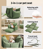 Pawz Dog Car Seat Booster Belt Pet Portable Travel Bed Hand-carry Washable