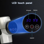 Spector Massage Gun Electric 6 Heads Vibration Massager LCD Deep Muscle Relief