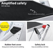 Manan Folding Caravan Steps Double Portable Steady Stool Ladder rv Accessories