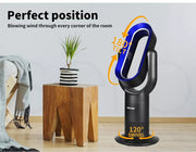 Spector Bladeless Fan Cooler Heater 2 & 1 Air Cool Sleep Timer Remote Control