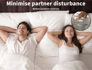 Dreamz Spring Mattress Bamboo Euro Top Bed Pocket HD Egg Foam 35cm Queen