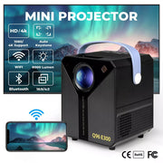 Mini Projector 4K Bluetooth WiFi 1080P Home Theater 5G USB HI-FI 8000 Lumen