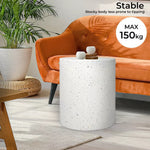 Levede Side Table Terrazzo Round End Tables Magnesia Outdoor Concrete Stool