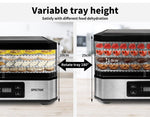 Food Dehydrators Stainless Steel 5 Tray Beef Jerky Maker Fruit Pet Food Dryer