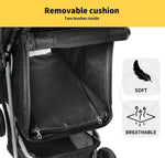 Pawz 4 Wheels Pet Stroller Dog Cat Cage Puppy Pushchair Travel Walk Carrier Pram