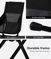 Levede Camping Chair Folding Outdoor Portable Lightweight Fishing Beach Picnic
