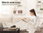 Dreamz Throw Blanket Cotton Knitted Cushion Pillow Pompom Tassel Sofa Bed Soft