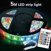 5M RGB 5050 LED Strip Lights 300 LEDs Waterproof IP65 Flexible 24 IR Remote