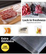 Toque 10x Vacuum Food Sealer Rolls Storage Saver Commercial Seal Bags Heat