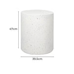 Levede Side Table Terrazzo Round End Tables Magnesia Outdoor Concrete Stool